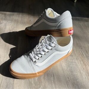 Vans Baby Blue/Tan Sneakers